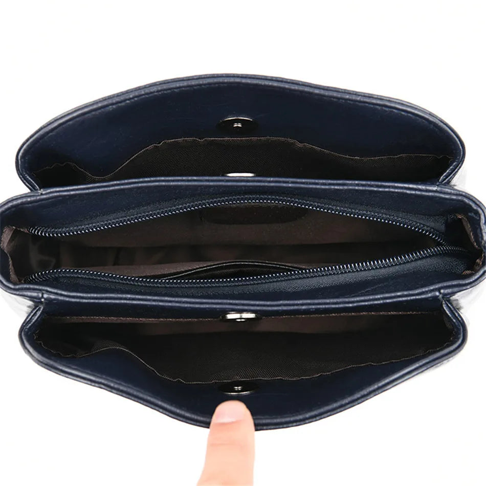 حقيبة كتف وحقيبة كروس فاخرة للنساء مصنوعة من جلد البولي يوريثان