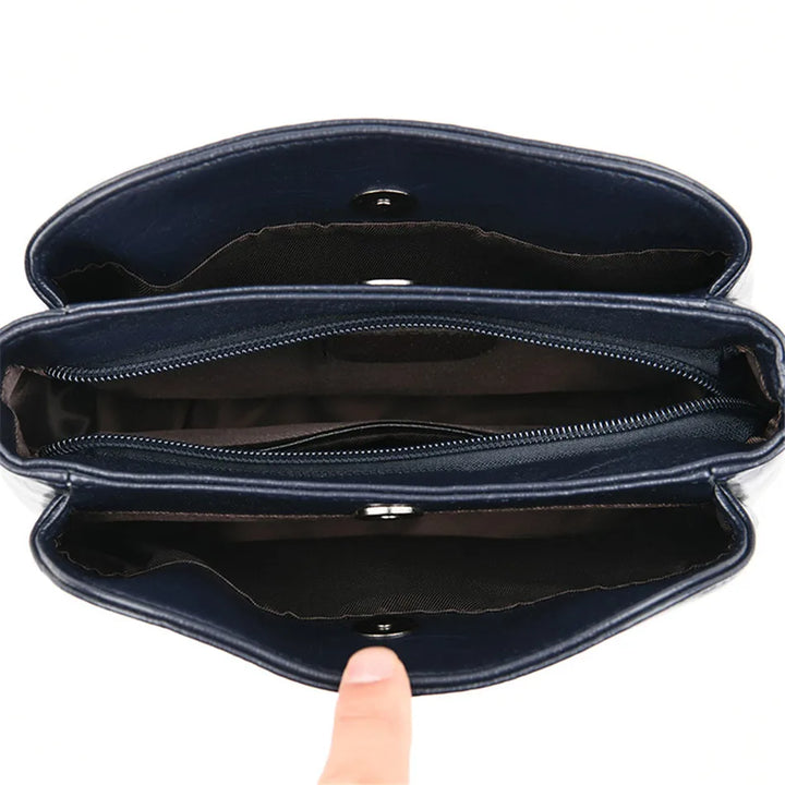 حقيبة كتف وحقيبة كروس فاخرة للنساء مصنوعة من جلد البولي يوريثان