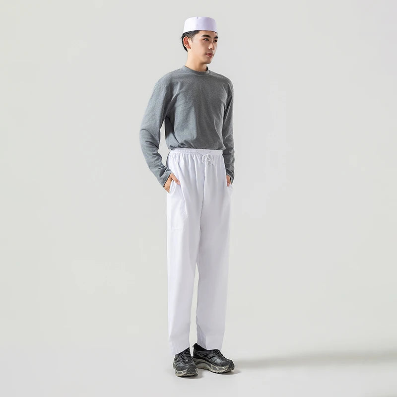 Men's Wide Leg Loose Cotton Abaya Pants Islamic Ramadan Trousers Arab Muslim Clothing Saudi Arabia Mubarak Pakistan Style
