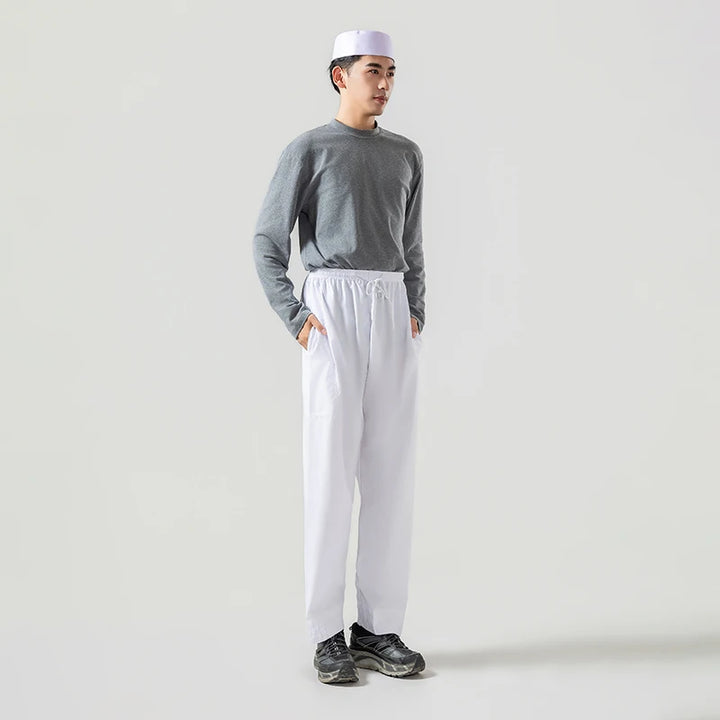 Men's Wide Leg Loose Cotton Abaya Pants Islamic Ramadan Trousers Arab Muslim Clothing Saudi Arabia Mubarak Pakistan Style