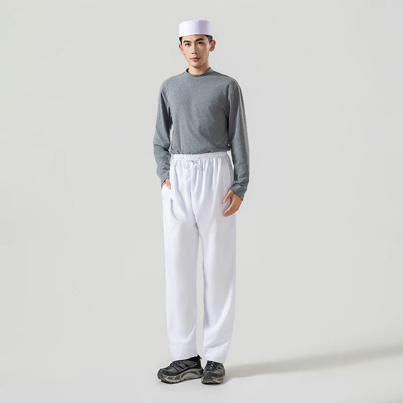 Men's Wide Leg Loose Cotton Abaya Pants Islamic Ramadan Trousers Arab Muslim Clothing Saudi Arabia Mubarak Pakistan Style