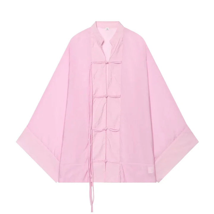 Women's Shirt 2026 New Fashion Summer Solid Color Oversize Rope Knot Detail Draped Shirt for Women Loose Chic Ladies Shirt Top
