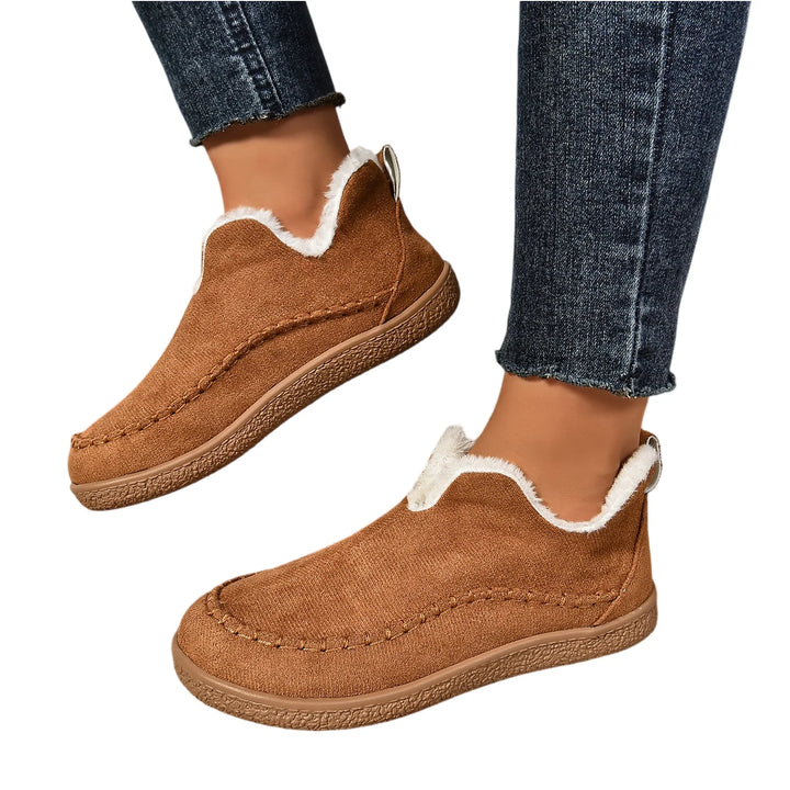 Women’s Winter Ankle Boots – Fur-Lined Snow Shoes 2025