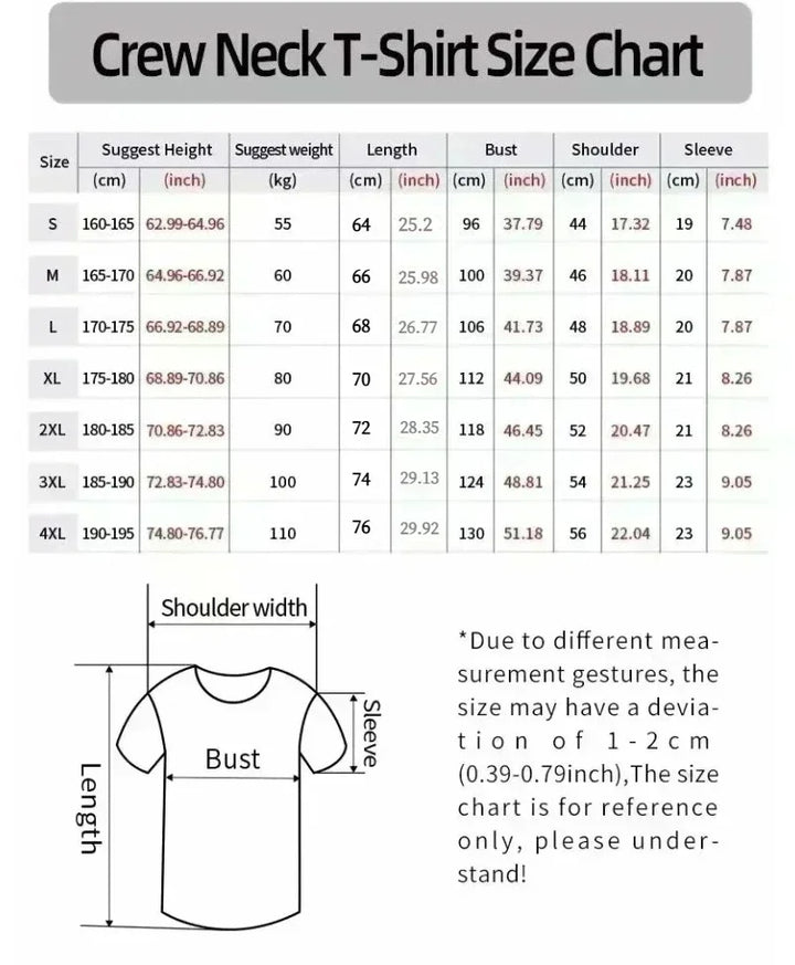 Men's/Women's T-shirts  ICharlie  Cotton T-shirts  Short-sleeved T-shirts  Front-necked Tops  Patterned Printed