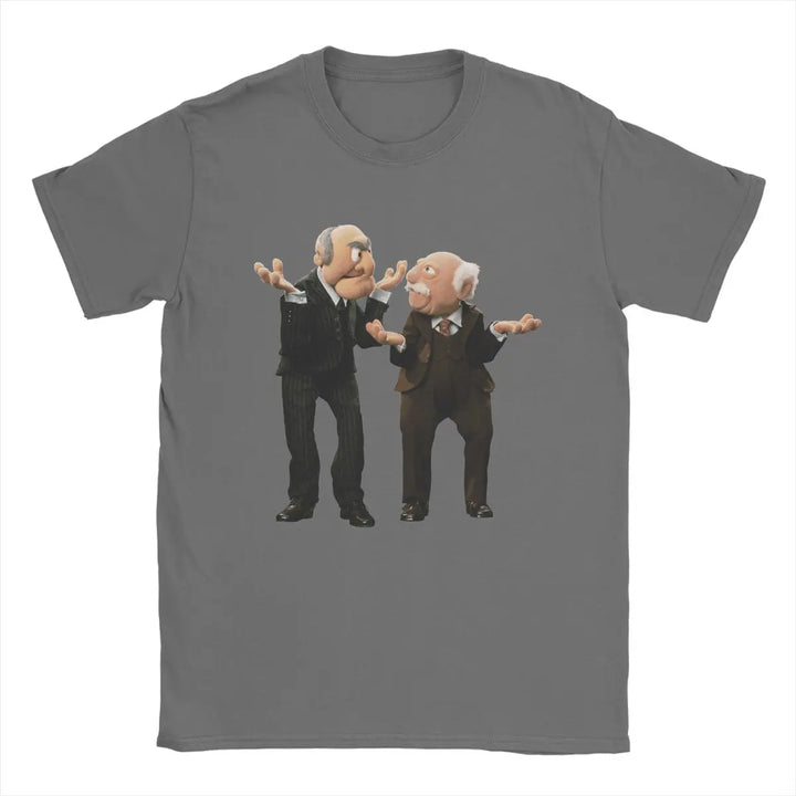 Statler And Waldorf Men's T Shirts Awesome Tee Shirt Short Sleeve O Neck T-Shirts Pure Cotton Party Clothes