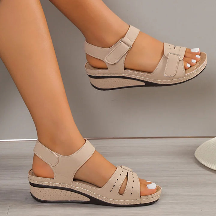 Women’s Summer Wedge Sandals – Soft Elegant Beach Shoes