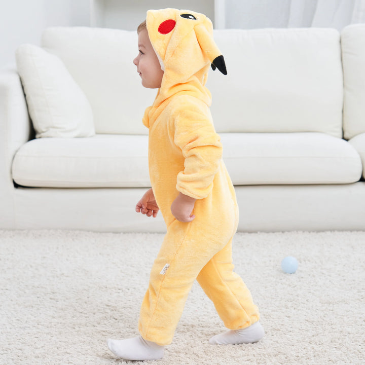 Baby-Kinder-Dino-Cartoon-Einteiler-Jumpsuit
