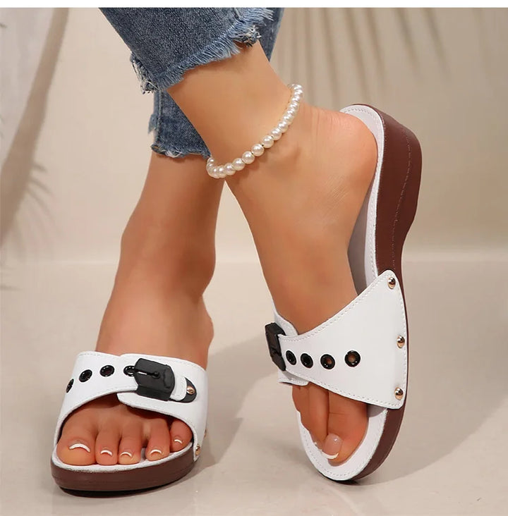 2025 Women’s Summer Sandals – Casual Heels & Slippers, Indoor/Outdoor