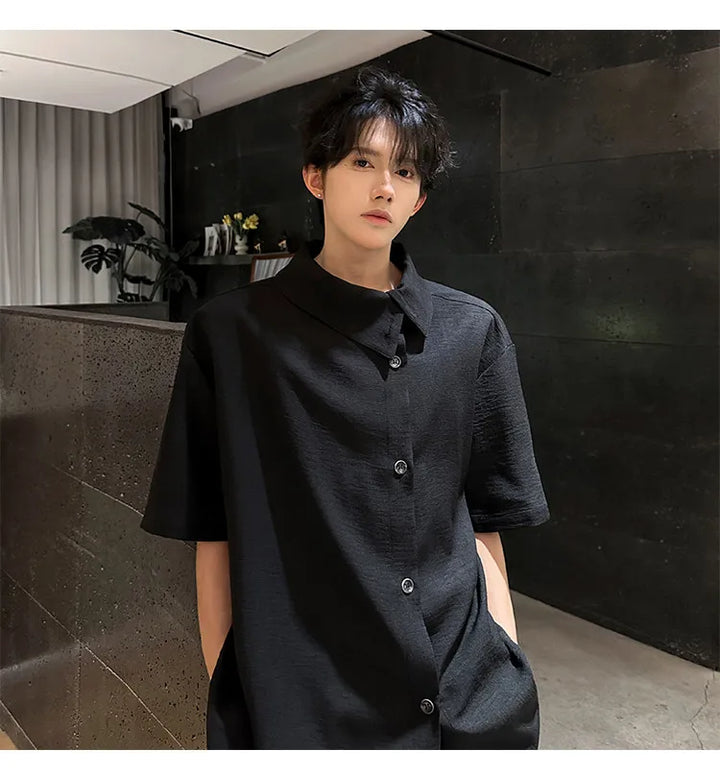 New short sleeve Shirts Men fashion Casual Shirts Personalized Design Lightweight Henley Beach Shirts Hawaiian Shirts Men