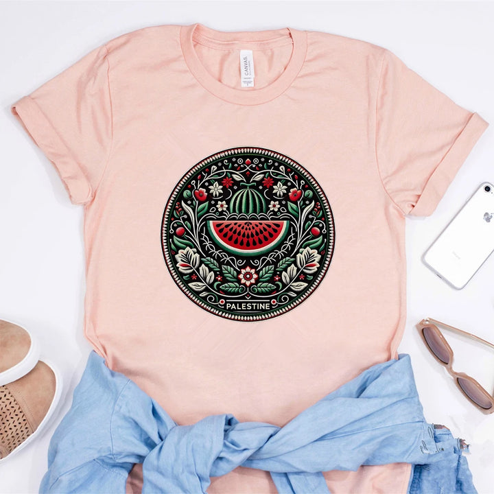 Watermelon Shirts Fruit Shirt Human Rights Tee Protest Tshirt Trendy Aesthetic Clothes Unisex Short Sleeves Top