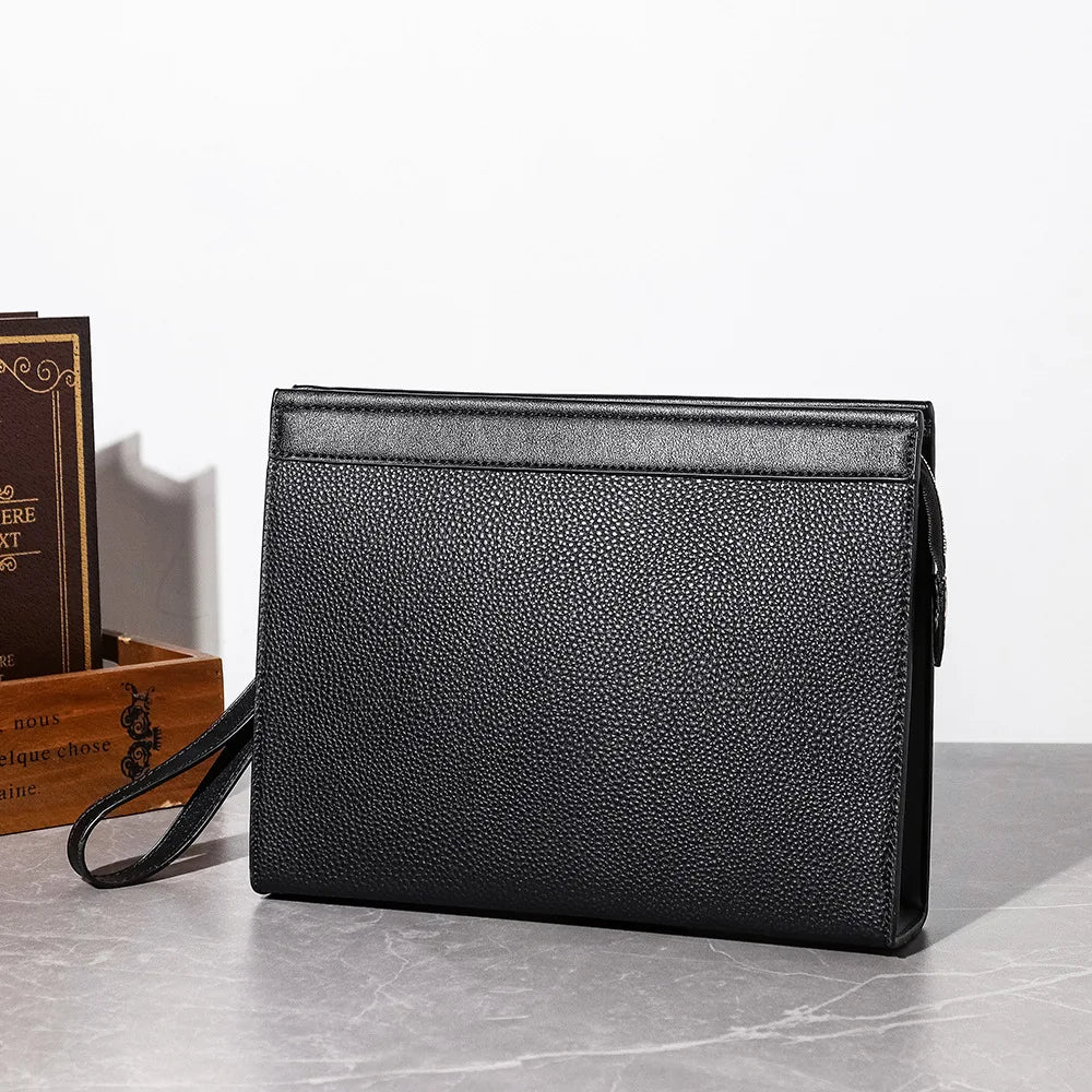 حقيبة يد ومحفظة جلدية رجالية - حقيبة هاتف للأعمال