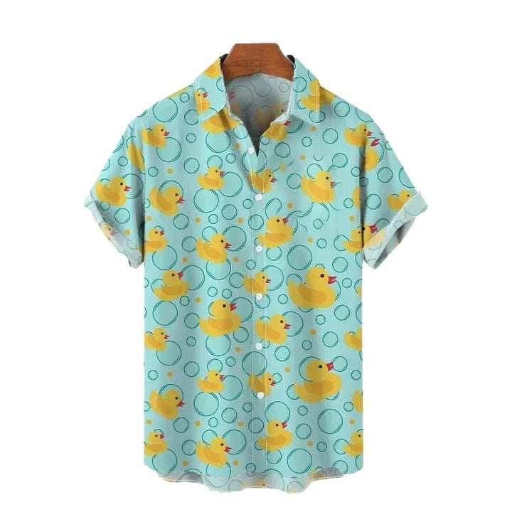 Men’s Hawaiian Beach Shirt – Oversized Short Sleeve