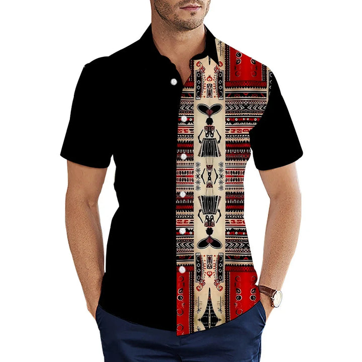 Men's Shirt Summer Casual Fashion Short Sleeved Shirt For Men Loose Breathable Hawaiian Shirt Man Casual Men's Clothing Top