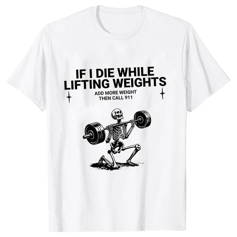 Gym Workout T-shirts for Men Clothing Funny Weightlifting Tshirts Short Sleeve Tops Clothes Fitness Exercise Tee Shirts Homme