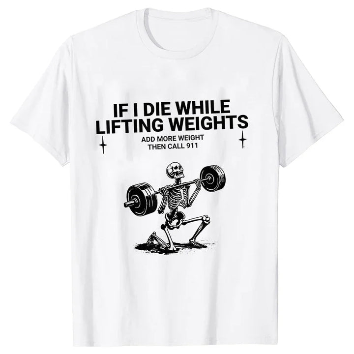 Gym Workout T-shirts for Men Clothing Funny Weightlifting Tshirts Short Sleeve Tops Clothes Fitness Exercise Tee Shirts Homme