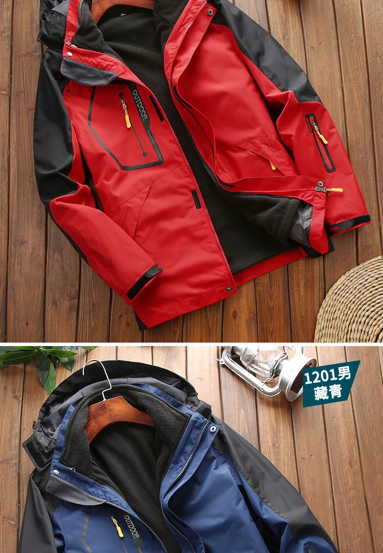 Men’s Winter Ski Jacket – Waterproof Windproof Snowboard & Trekking Coat