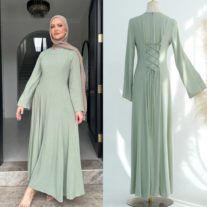 Ramadan Modest Abaya Dubai Islamic Muslim Kaftan Dress Prayer Clothes Women Vestidos Para Mujer Robe Caftan Marocain Femme