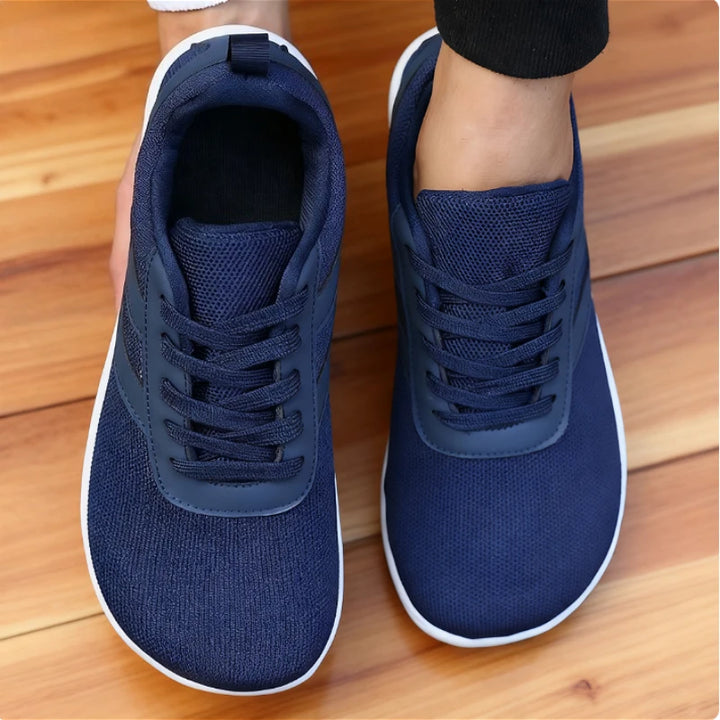 Men’s Barefoot Wide-Toe Sneakers – Zero Drop Minimalist Canvas Non-Slip Walking Shoes