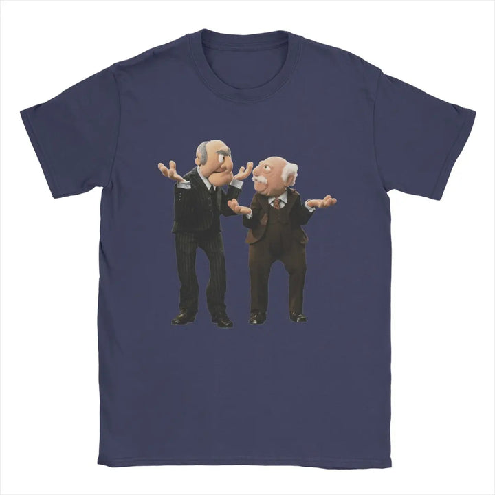 Statler And Waldorf Men's T Shirts Awesome Tee Shirt Short Sleeve O Neck T-Shirts Pure Cotton Party Clothes