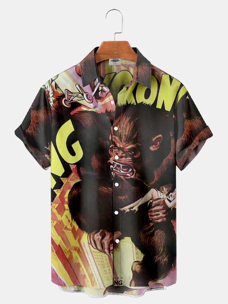 Men Shirts Y2K Clothing Funny For Men Hawaiian Harajuku 3D Printing Oversized Real Imported-china Camisa Floral Masculina Social