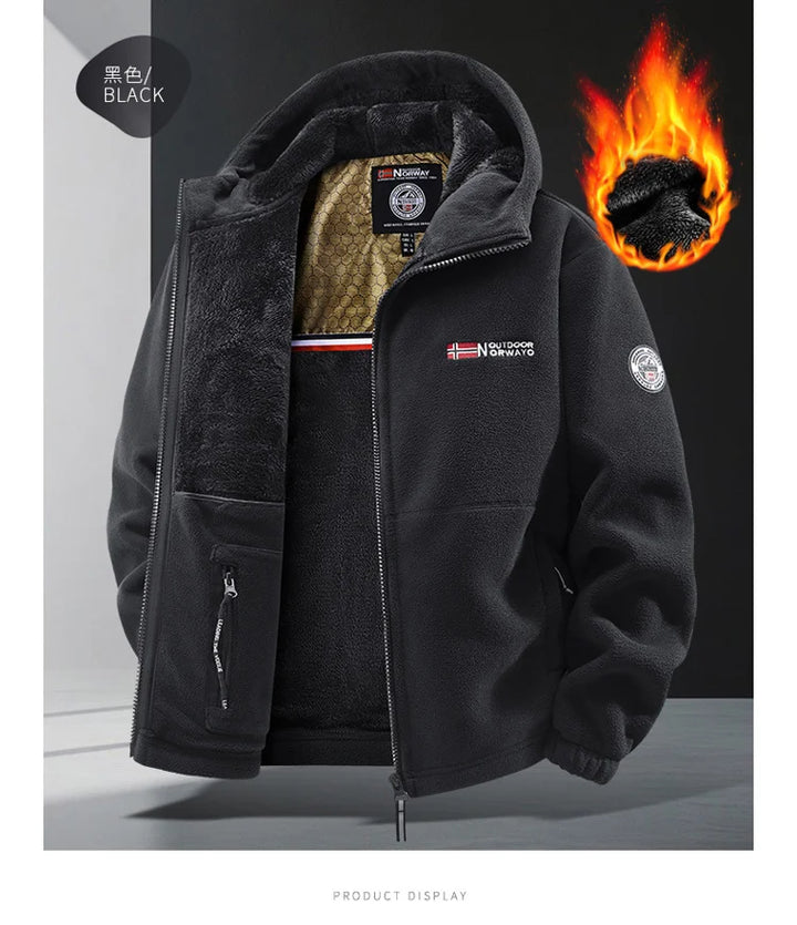 Men’s Hooded Outdoor Jacket – Versatile Autumn & Winter Wear