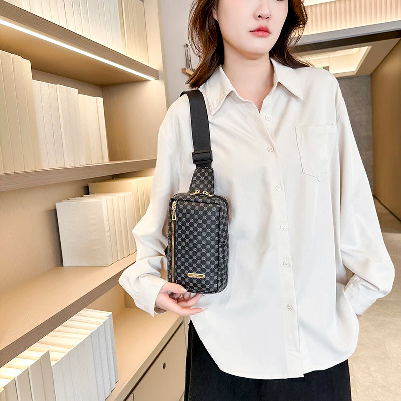 Umhängetasche und Schultertasche aus PU-Leder für Damen