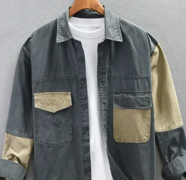 Men's Shirt - Spring/Summer New Style Long-Sleeved Shirt,For Customized Products, Please Contact Us
