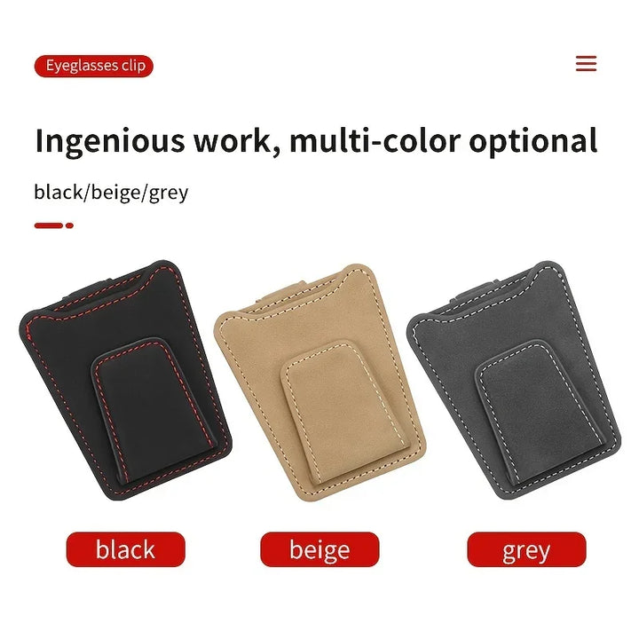 Brillenetui aus Leder fürs Auto