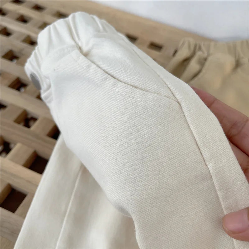 Korean Style Kids Pants - Autumn Spring Slacks for Boys & Girls, Foreign Fashion Trousers Winter Clothes for Girls
