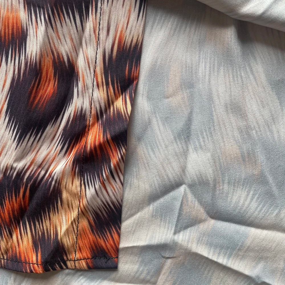 قميص رجالي مطبوع عليه سمك هاواي - قميص كاجوال بأكمام طويلة