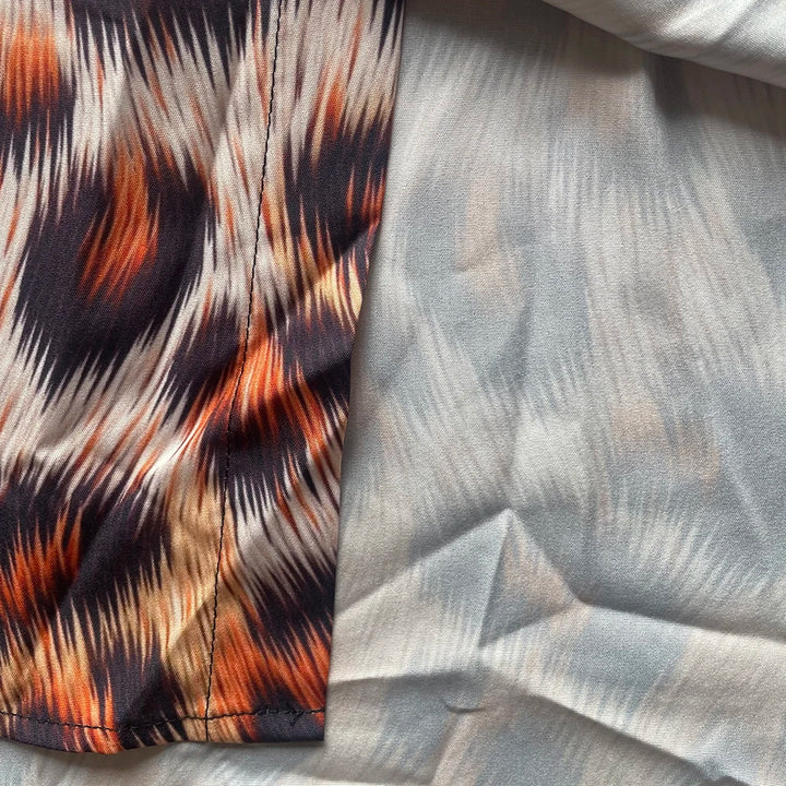 قميص رجالي مطبوع عليه سمك هاواي - قميص كاجوال بأكمام طويلة