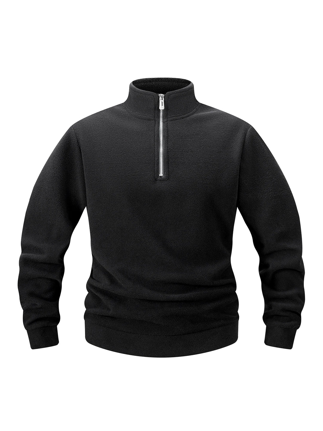 2025 Men Casual Fleece Sweatshirts Tops Men Sport Classic Stand Collar Sweatshirts Men’s Quarter Zip Hoodie Basic Pullover 3XL
