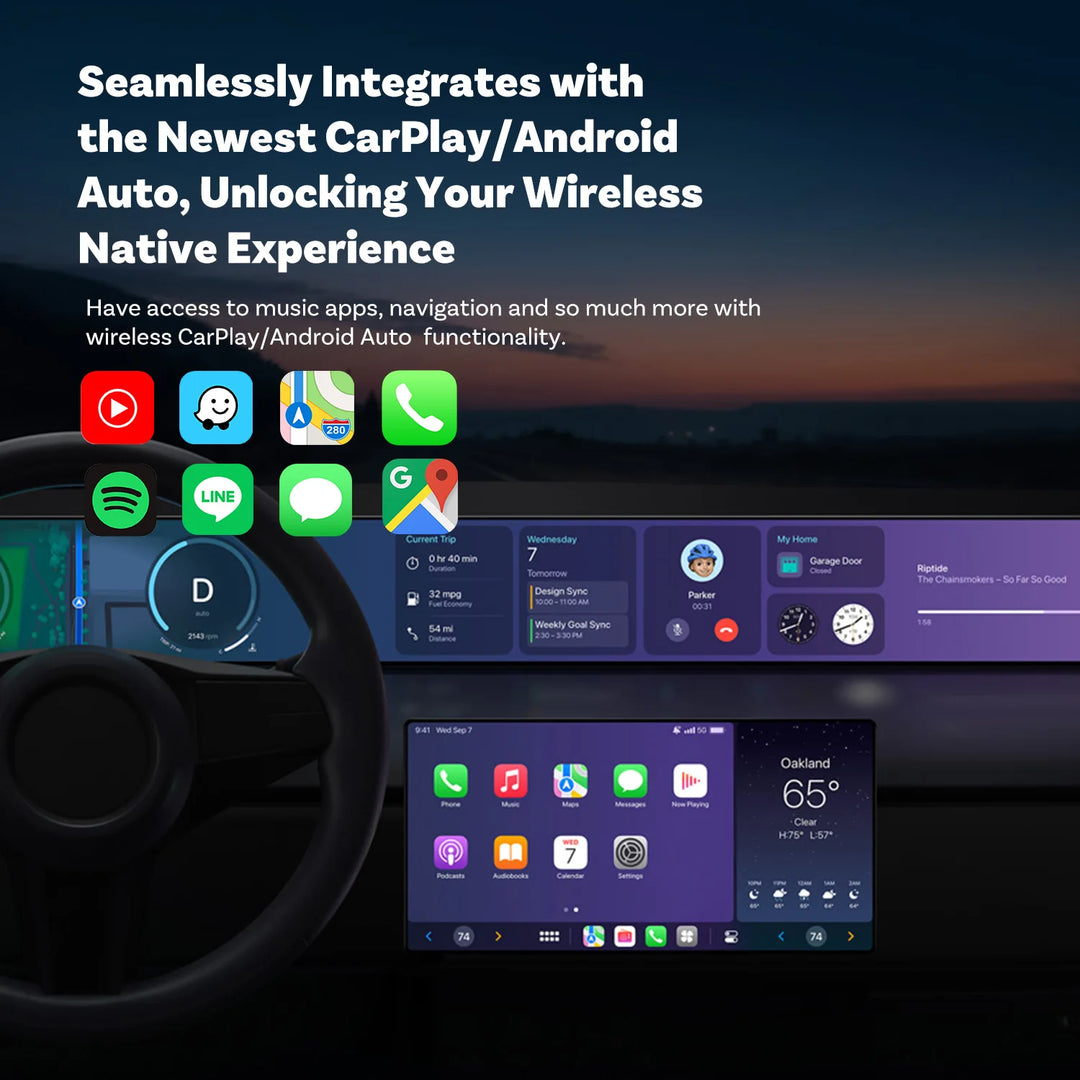 Ottocast™ Mini-USB-CarPlay-Adapter für Autos