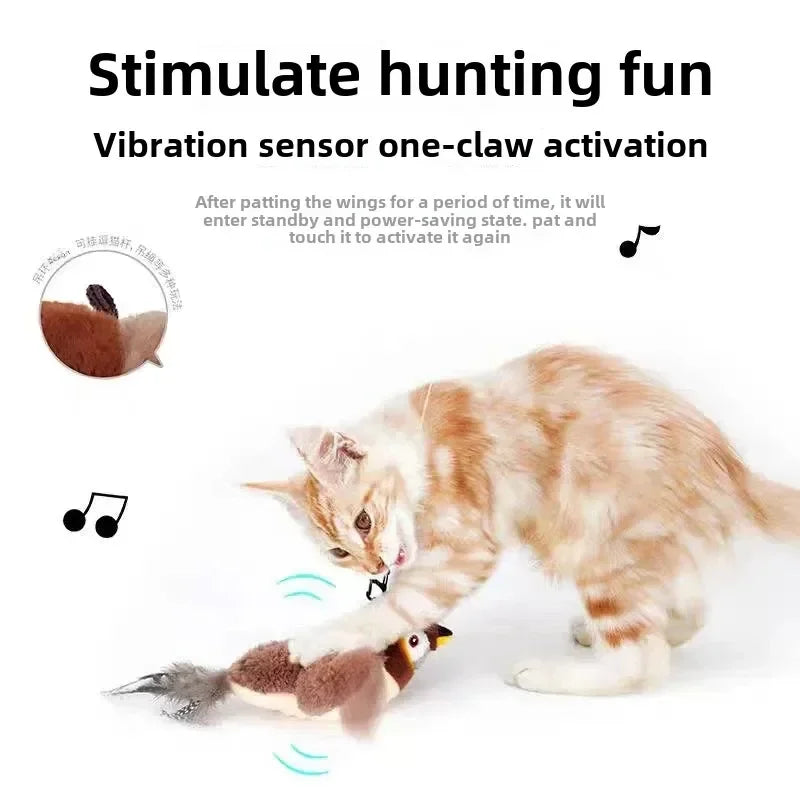 PetFun™ Interaktiver Katzenminze-Vogel