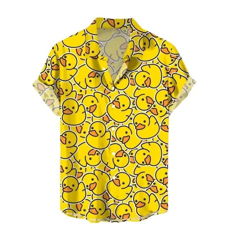 Men’s Hawaiian Beach Shirt – Oversized Short Sleeve