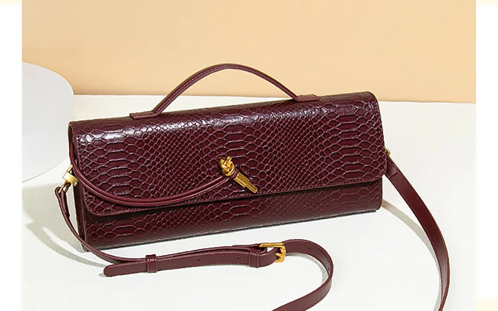 حقيبة يد نسائية جلدية أنيقة وحقيبة سهرة – حقيبة كروس بودي وحقيبة كتف