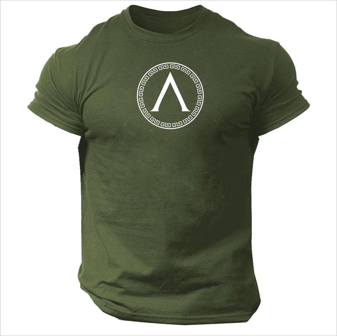 Spartan Shield T Shirt Gym Clothing Bodybuilding Training Workout MMA Boxing Top Shirts for Men Vintage T Shirt