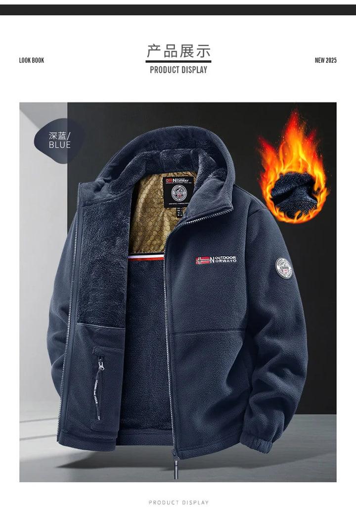 Men’s Hooded Outdoor Jacket – Versatile Autumn & Winter Wear