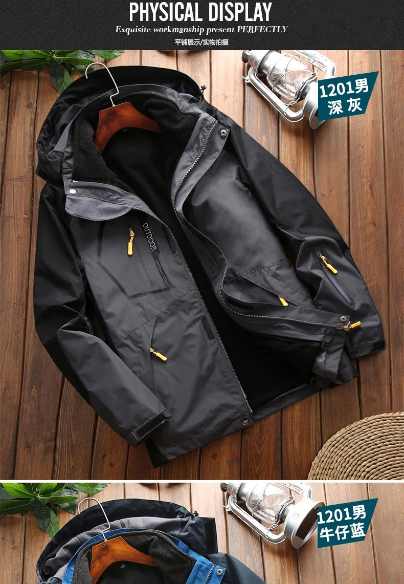 Men’s Winter Ski Jacket – Waterproof Windproof Snowboard & Trekking Coat