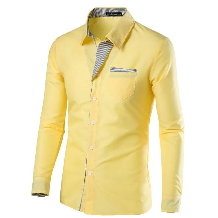 White Striped Shirts Mens 2025 Long Sleeved Business Slim Fit Male Shirt Black Social Clothes Camisa Masculina Vetement Homme