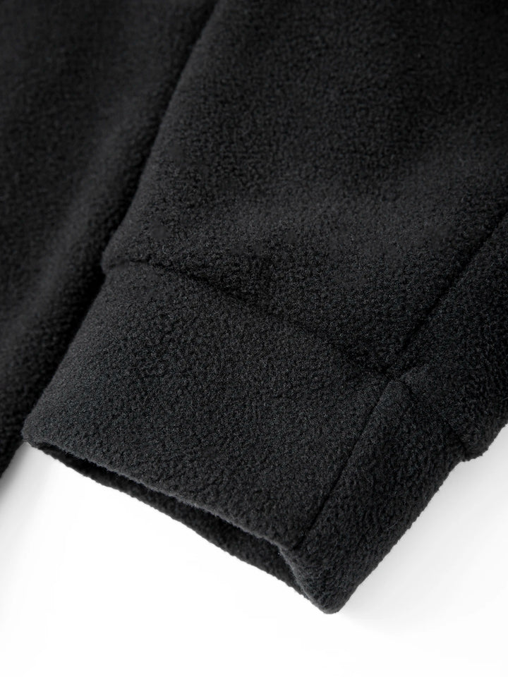 2025 Men Casual Fleece Sweatshirts Tops Men Sport Classic Stand Collar Sweatshirts Men’s Quarter Zip Hoodie Basic Pullover 3XL