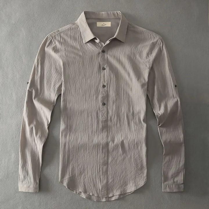 Casual Hawaiian Shirts Men Cotton Linen Designer Brand Slim Fit Man Shirts Long Sleeve White Shirt For Men Clothes Spring Autumn