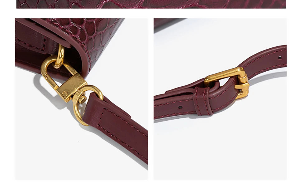 حقيبة يد نسائية جلدية أنيقة وحقيبة سهرة – حقيبة كروس بودي وحقيبة كتف