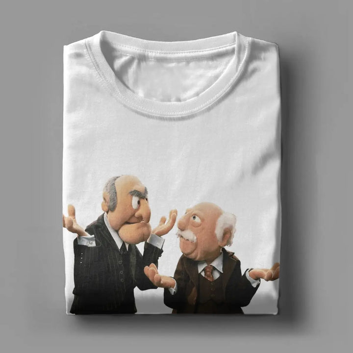Statler And Waldorf Men's T Shirts Awesome Tee Shirt Short Sleeve O Neck T-Shirts Pure Cotton Party Clothes
