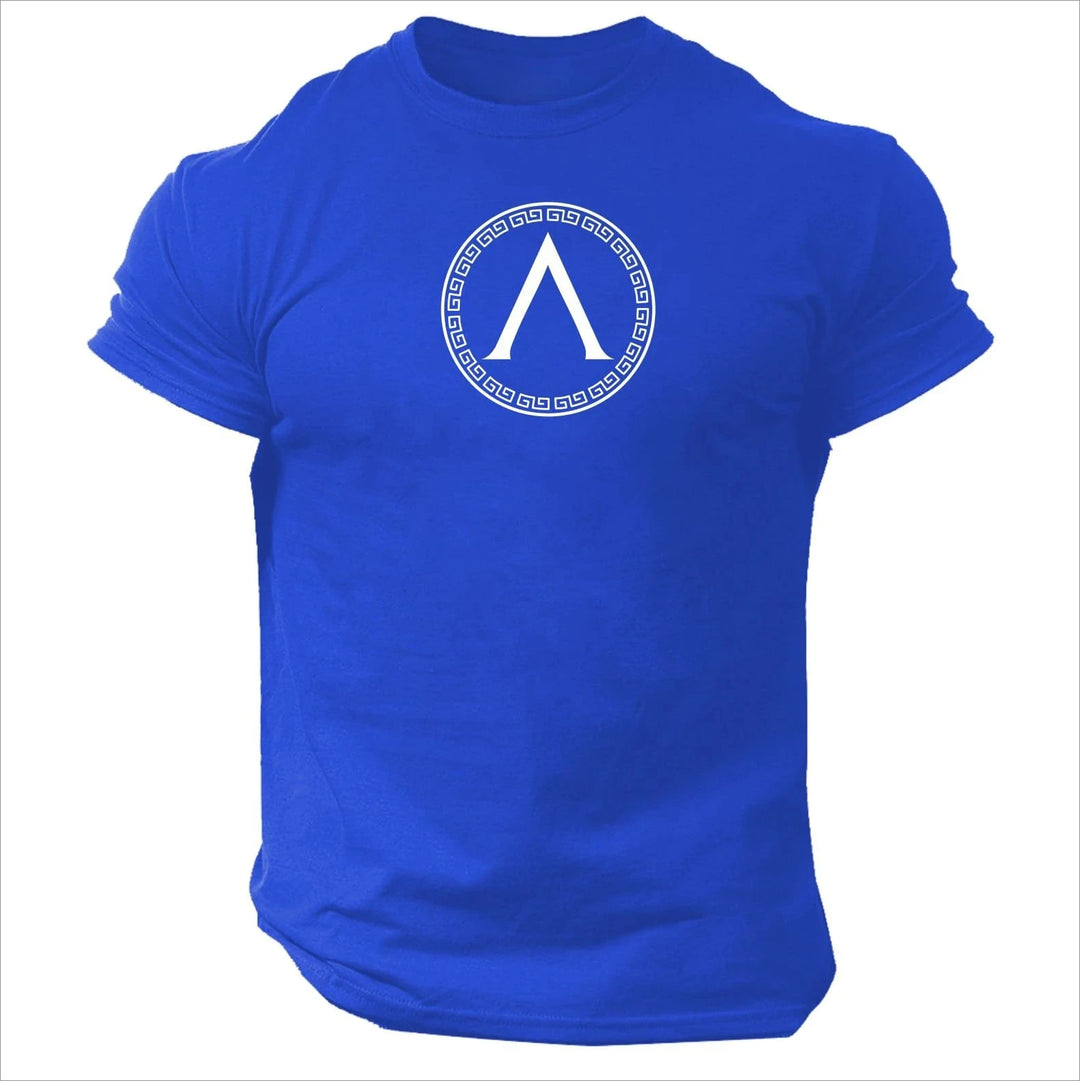 Spartan Shield T Shirt Gym Clothing Bodybuilding Training Workout MMA Boxing Top Shirts for Men Vintage T Shirt