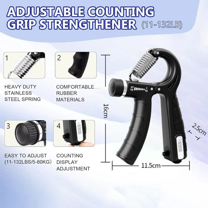 FlexPro™ 5-Piece Grip & Forearm Fitness Set