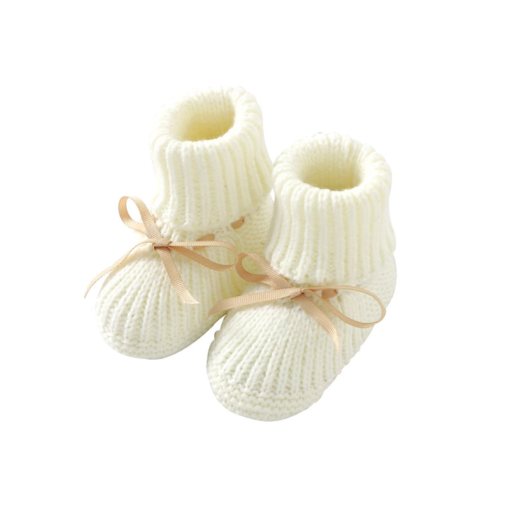 CozyToes™ Newborn Knitted Booties for Girls & Boys