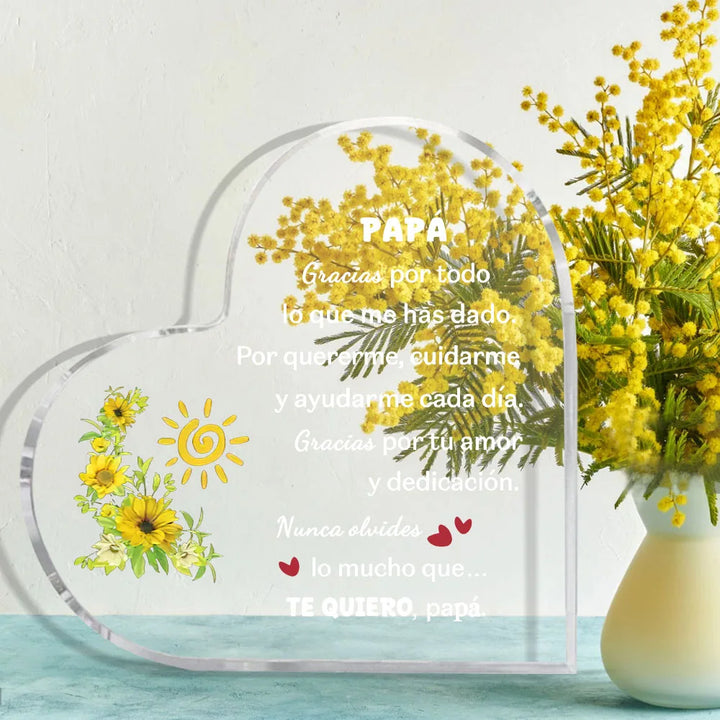 Acryl-Andenken für spanische Väter