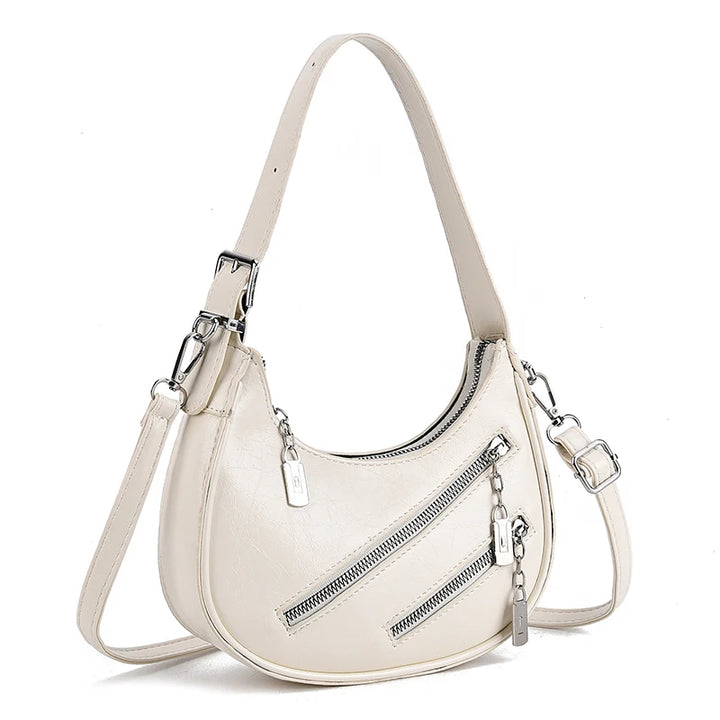 Women’s PU Leather Crossbody Bag – Vintage Hobo Clutch Handbag