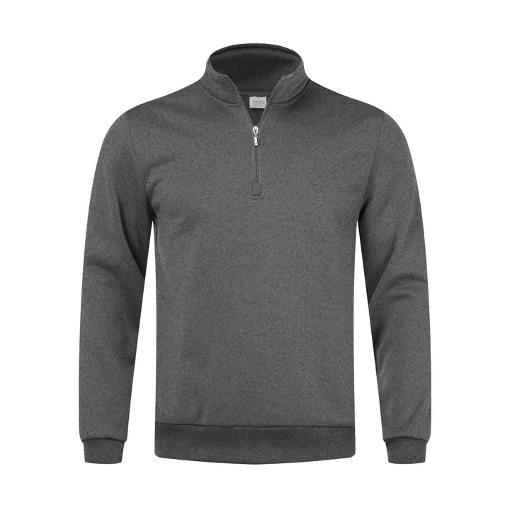 Men Sweatshirts Fall Spring Thicker Half Zip Pullover Hoody Solid Color Turtleneck for Male Outdoor